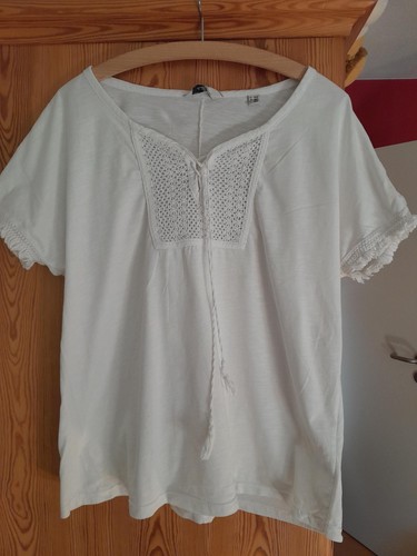 Tunika shirt weiß mit - tunika-shirt, weiß,