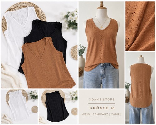 Tops größe m weiß - 3, m,