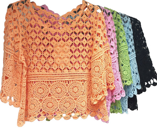 Sexy häkel tunika shirt - häkel,