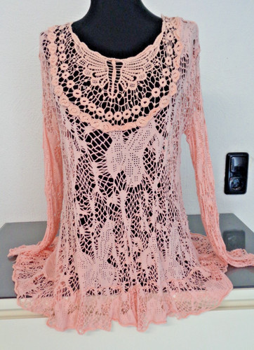 Tunika shirt netz - tunika, lochmuster
