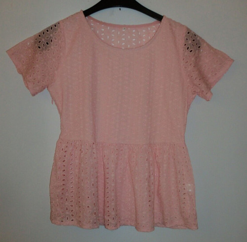 Rosa blusenshirt kurzarm mit - kurzarm,