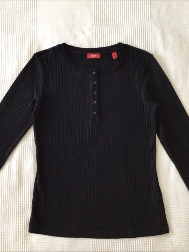 Esprit langarmshirt lochmuster - langarmshirt,