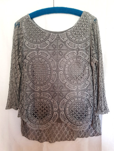 Shirt l stickerei - 42, m