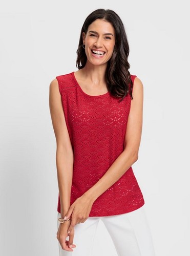 Top rot damen shirttop - 46,