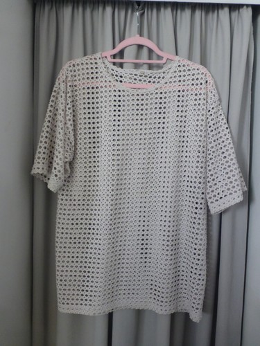 Shirt wollweiß gr l - -,
