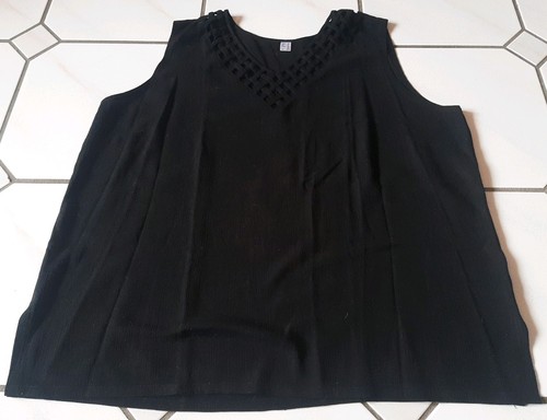 Top shirt ärmellos schwarz - ärmellos,