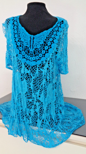 Tunika shirt netz lochmuster - shirt,