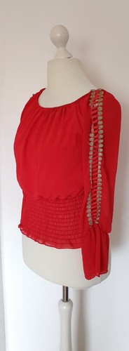 Blusenshirt tunika rot made - rot,