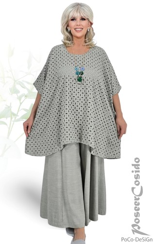 Lagenlook leinen hemd tunika - lagenlook,