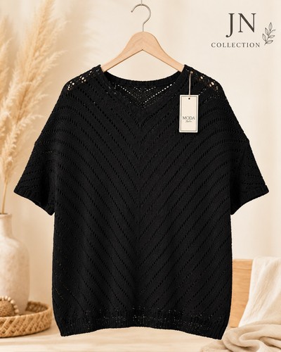 Damen strickshirt schwarz - damen,
